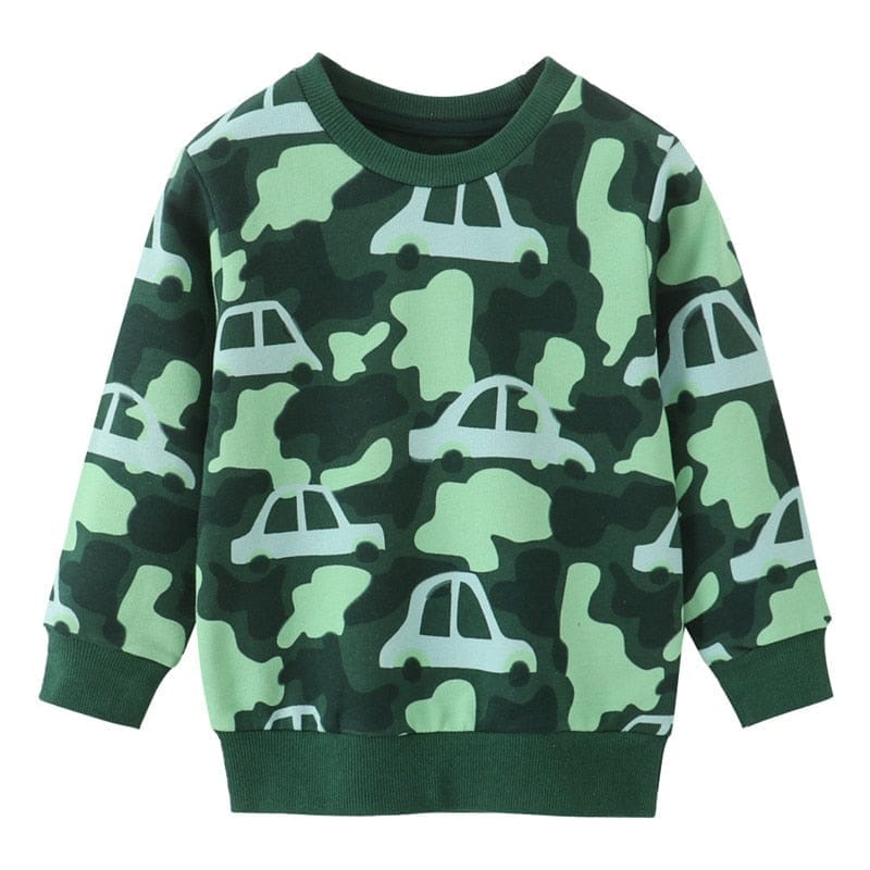 Boys  And Girls Clothes Dinosaurs Print Sweaters Tops Bennys Beauty World