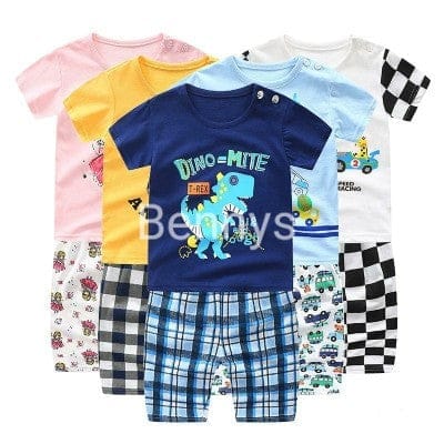 Boys And Girls Dinosaur Short Sleeve T-shirt Bennys Beauty World