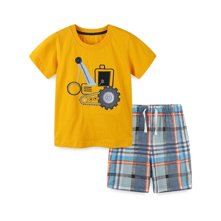 Boys Clothing Sets For Summer Boys Tops + Shorts Bennys Beauty World