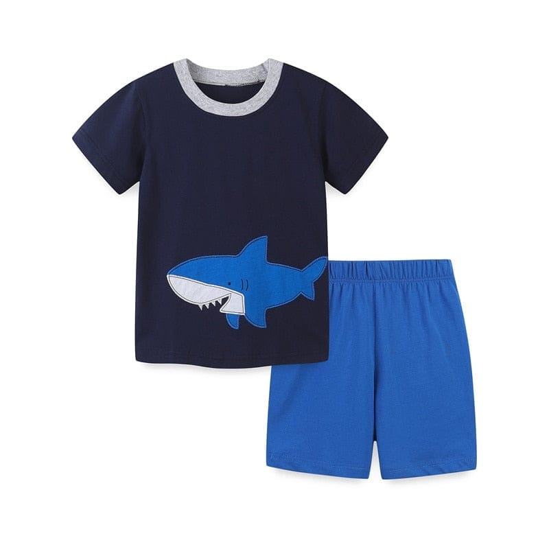 Boys Clothing Sets For Summer Boys Tops + Shorts Bennys Beauty World