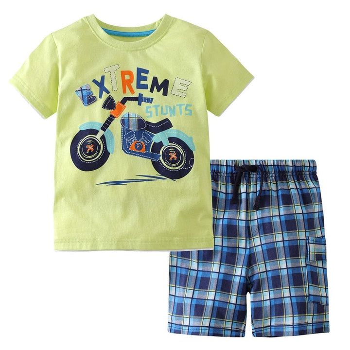 Boys Clothing Sets For Summer Top + Short Bennys Beauty World