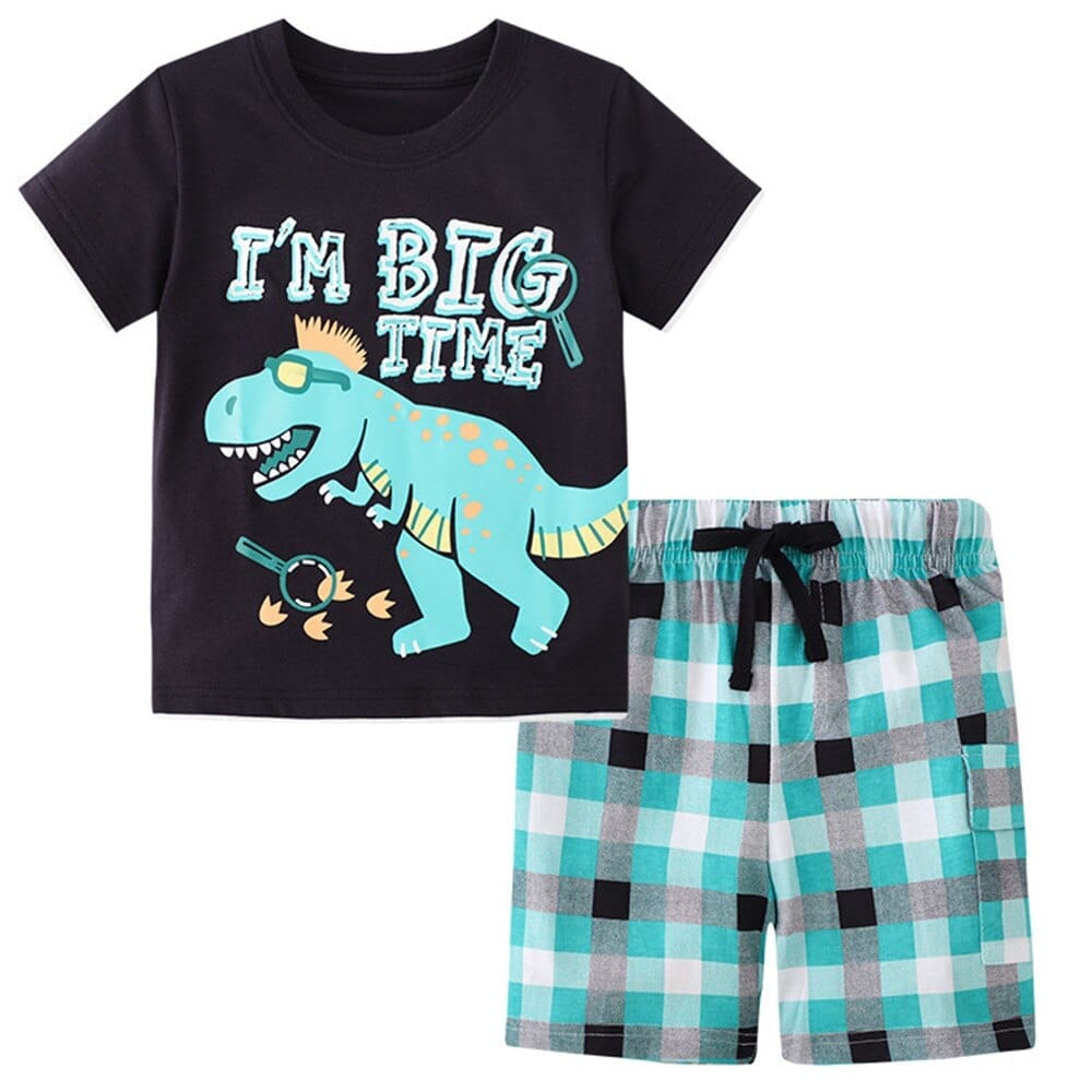 Boys Clothing Sets For Summer Top + Short Bennys Beauty World