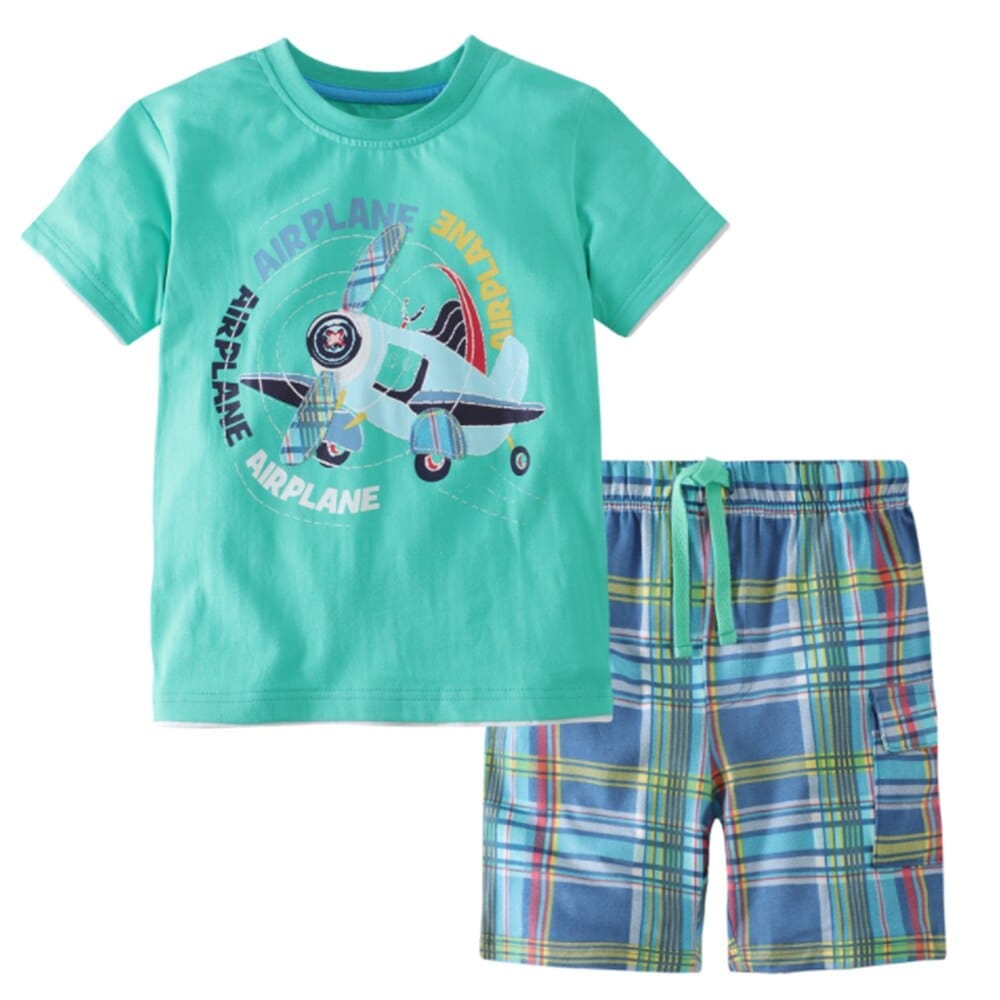 Boys Clothing Sets For Summer Top + Short Bennys Beauty World