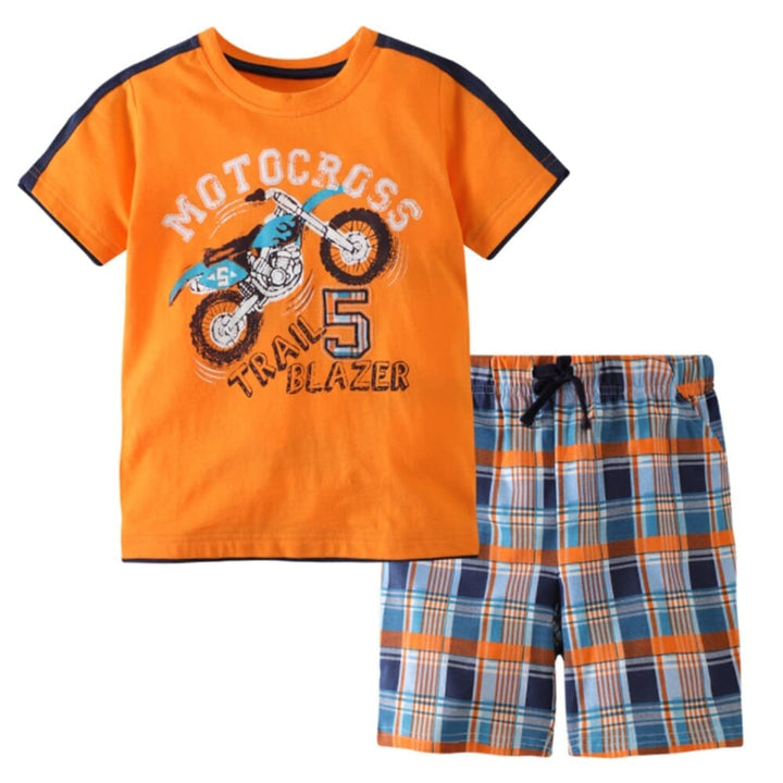 Boys Clothing Sets For Summer Top + Short Bennys Beauty World