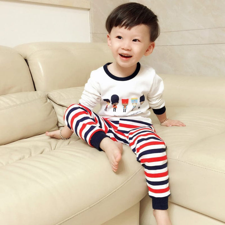 Boys Long Johns Suit Pure Cotton Long Sleeved Clothes Bennys Beauty World