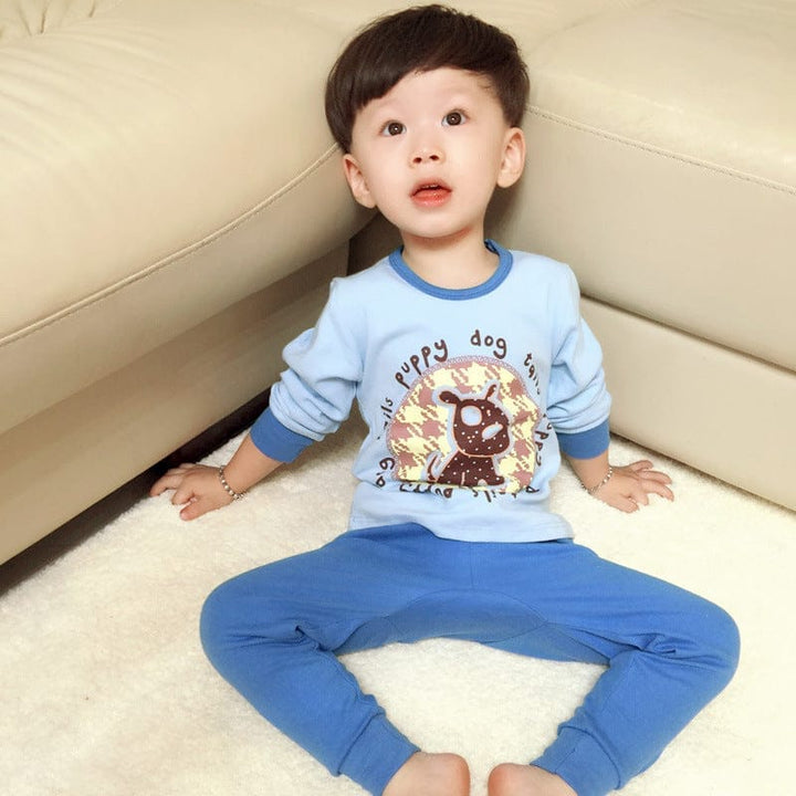 Boys Long Johns Suit Pure Cotton Long Sleeved Clothes Bennys Beauty World