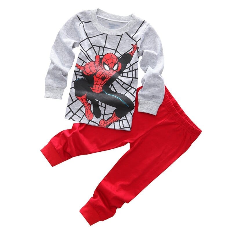 Boys Sleepwear Clothes Kids Spider Pyjamas Set Bennys Beauty World