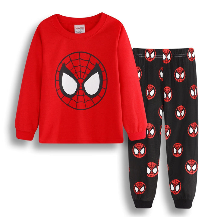 Boys Sleepwear Clothes Kids Spider Pyjamas Set Bennys Beauty World