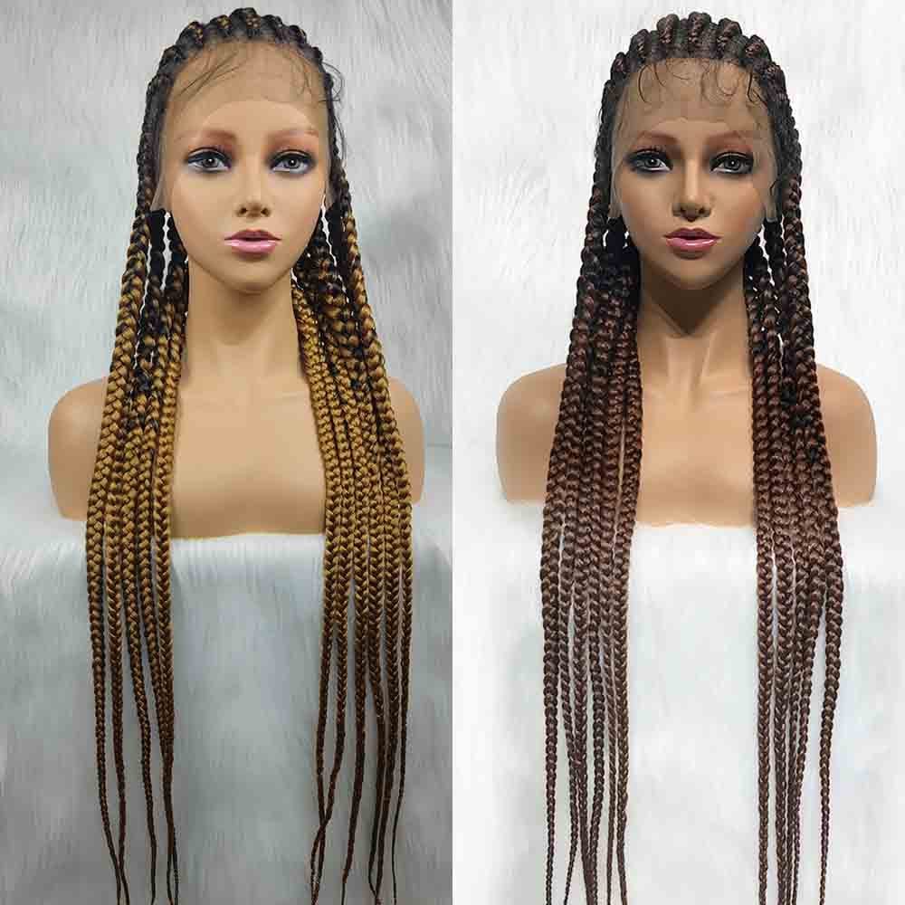 Braided Wigs Full Lace Wig 36inches Synthetic Box Braids Bennys Beauty World