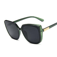 Brand Designer Cat Eye Sunglasses Woman Vintage Black Mirror Sun Glasses Bennys Beauty World