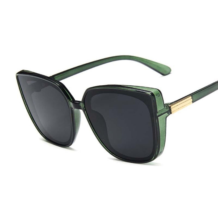 Brand Designer Cat Eye Sunglasses Woman Vintage Black Mirror Sun Glasses Bennys Beauty World