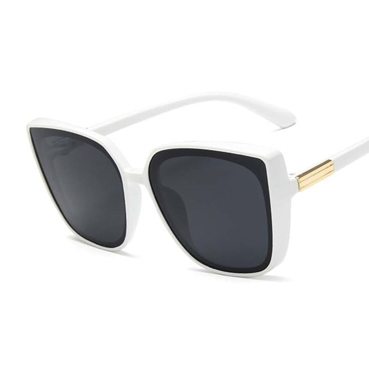 Brand Designer Cat Eye Sunglasses Woman Vintage Black Mirror Sun Glasses Bennys Beauty World