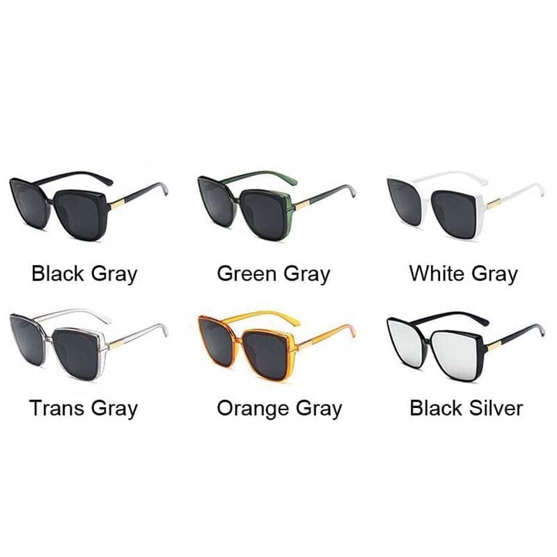 Brand Designer Cat Eye Sunglasses Woman Vintage Black Mirror Sun Glasses Bennys Beauty World