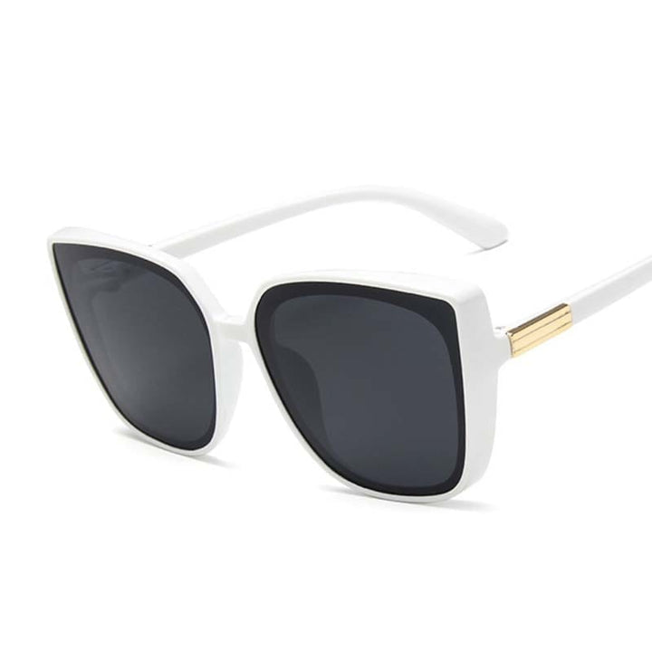 Brand Designer Cat Eye Sunglasses Woman Vintage Black Mirror Sun Glasses Bennys Beauty World