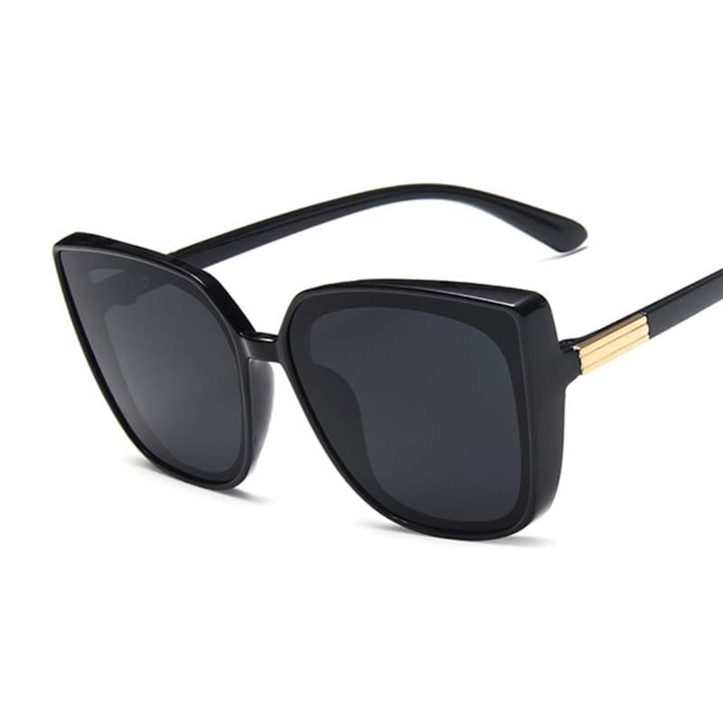 Brand Designer Cat Eye Sunglasses Woman Vintage Black Mirror Sun Glasses Bennys Beauty World