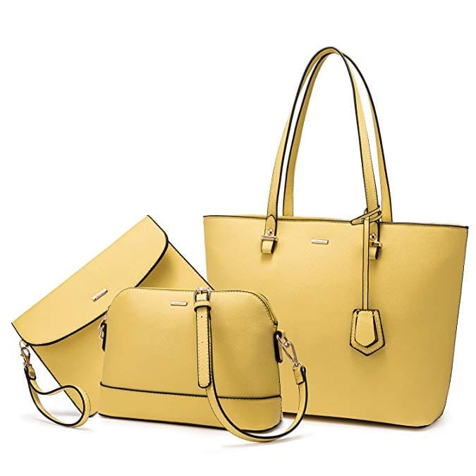 Brand Designer PU Leather Ladies Hand bag 3 pcs Bennys Beauty World