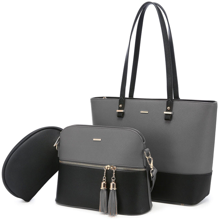 Brand Designer PU Leather Ladies Hand bag 3 pcs Bennys Beauty World