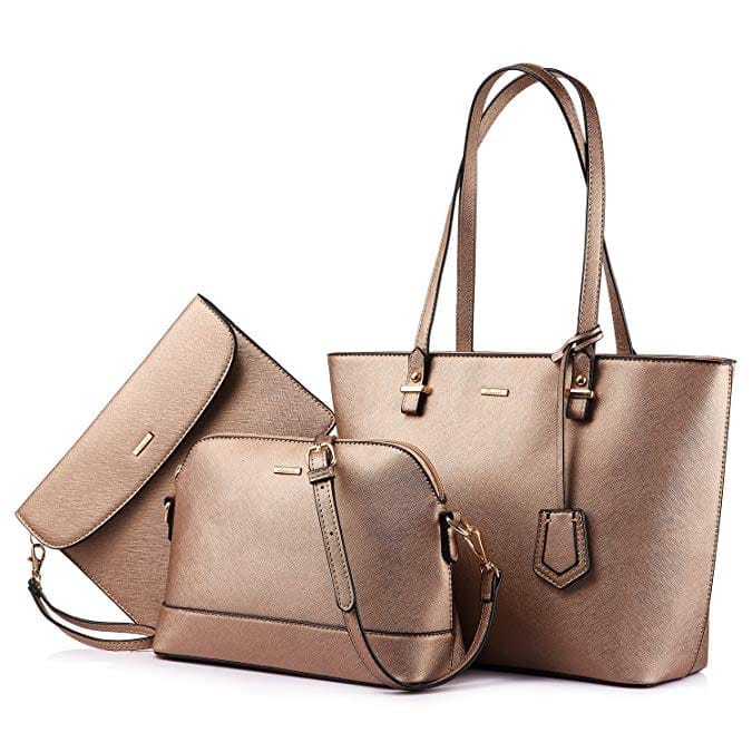 Brand Designer PU Leather Ladies Hand bag 3 pcs Bennys Beauty World