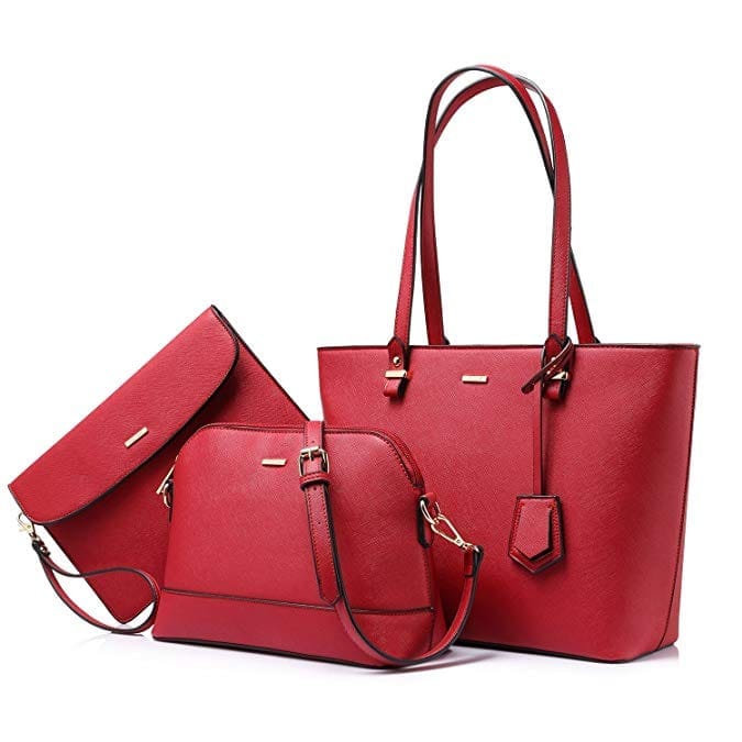 Brand Designer PU Leather Ladies Hand bag 3 pcs Bennys Beauty World