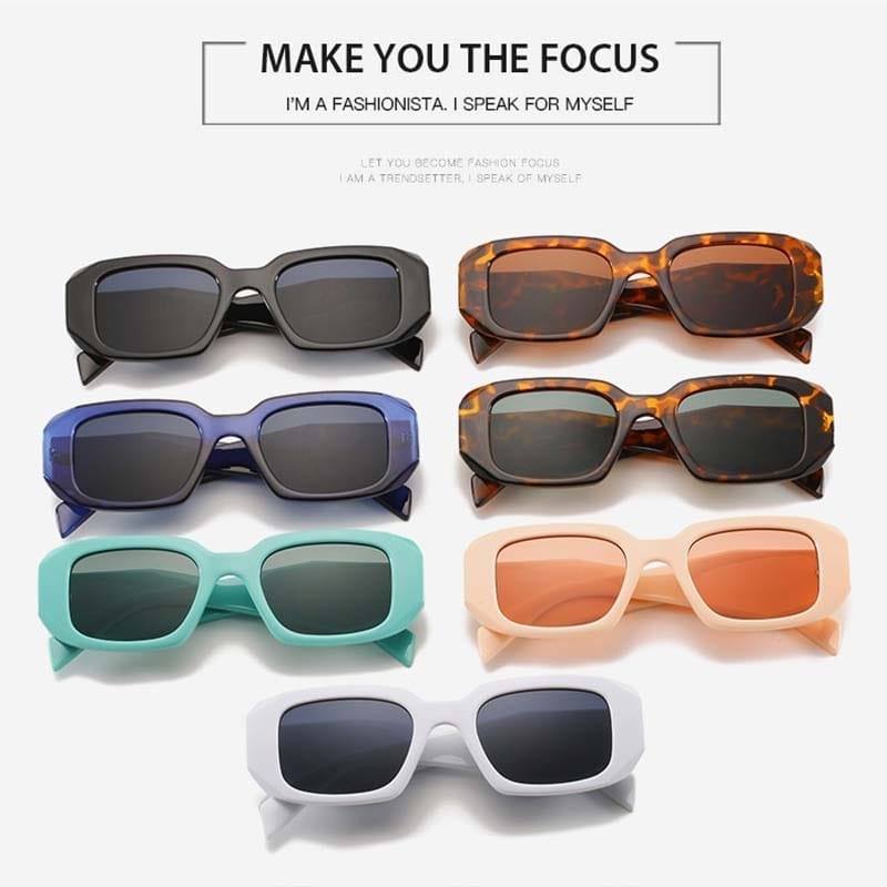 Brand Designer Women Sunglasses 2022 Vintage Ladies Irregular Square Sunglasses Bennys Beauty World