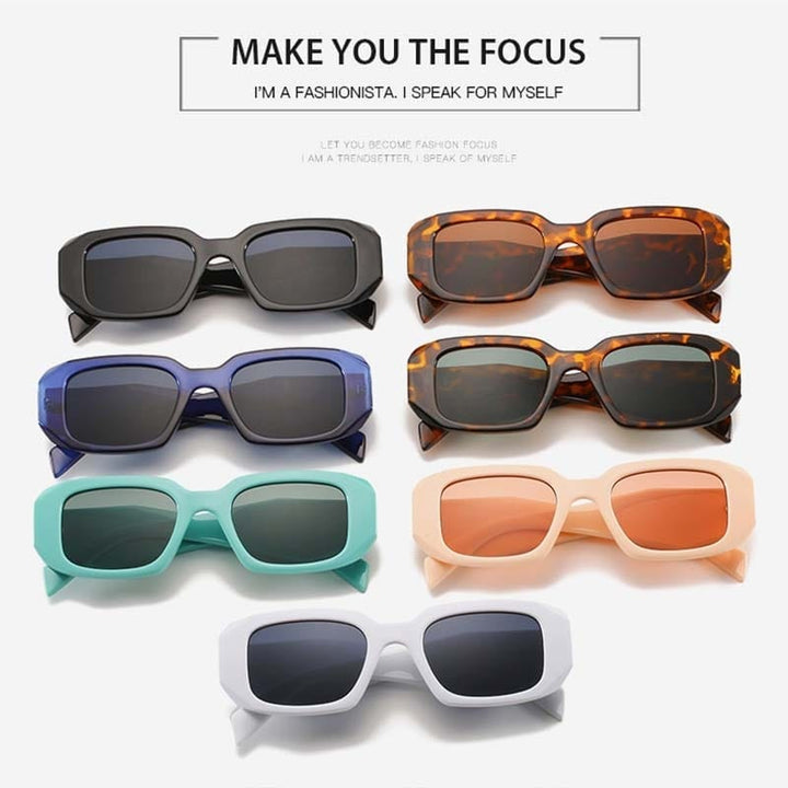 Brand Designer Women Sunglasses 2022 Vintage Ladies Irregular Square Sunglasses Bennys Beauty World