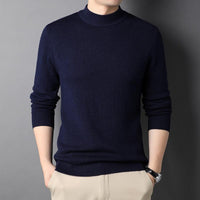 Brand New Men's Cashmere Sweater Half Turtleneck Men Sweaters Bennys Beauty World