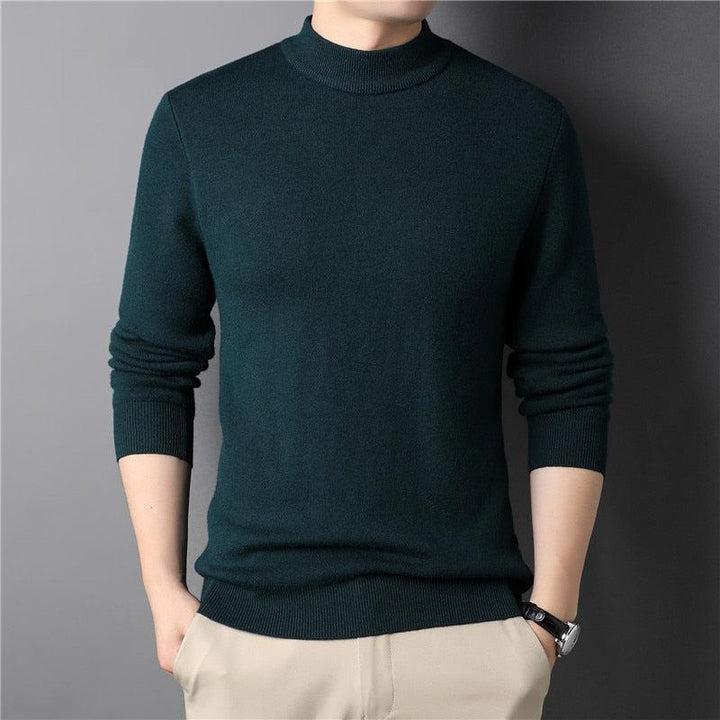 Brand New Men's Cashmere Sweater Half Turtleneck Men Sweaters Bennys Beauty World