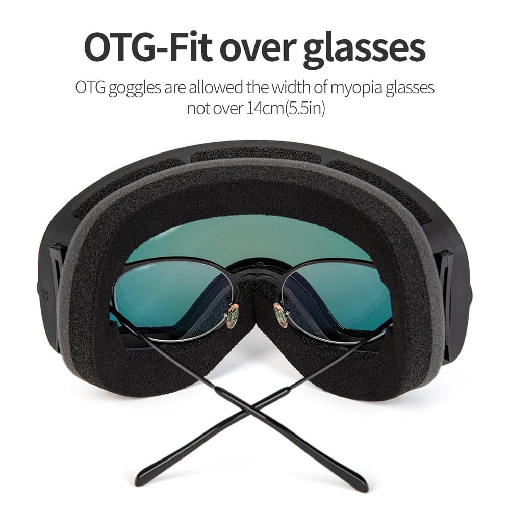 Brand Ski Goggles Double Layers UV400 Anti-fog Big Ski Mask Glasses Bennys Beauty World