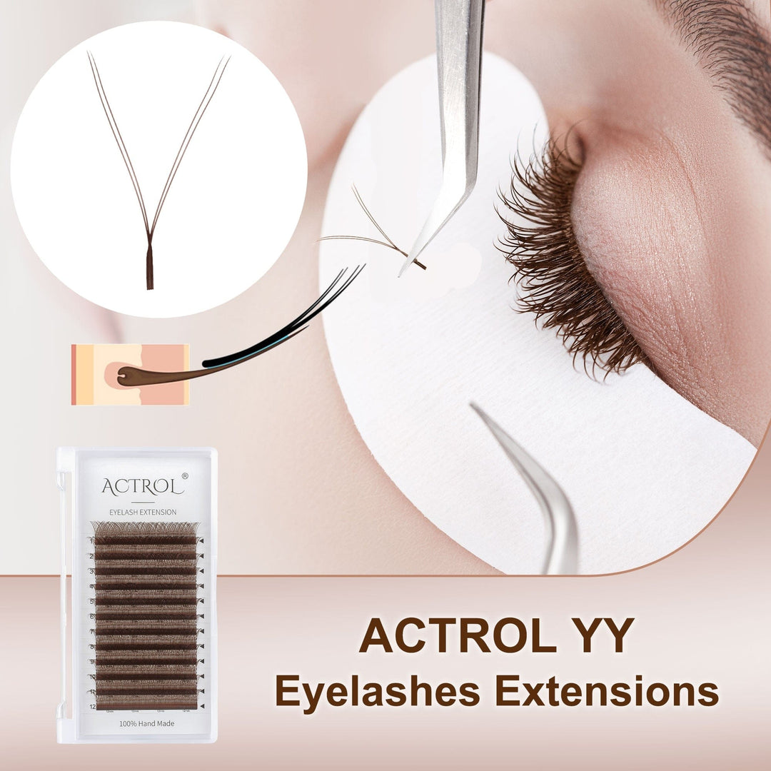 Brown  Natural Eyelashes Extension Makeup Mesh Net Bennys Beauty World