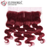 Burgundy Body Wave Bundles With Frontal 13x4 Lace 99J Red Brazilian Remy Human Hair Bennys Beauty World