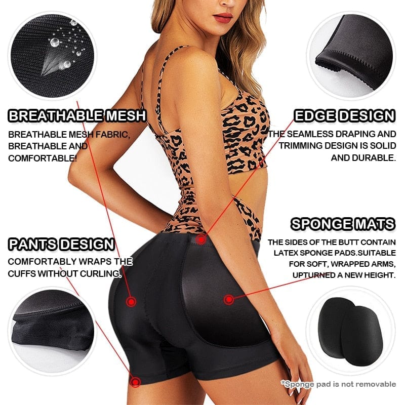 Body Shaping Seamless Butt Enhancer With Sponge Pad Control