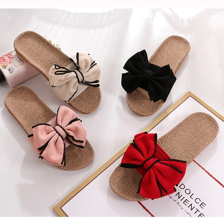 Butterfly-Knot Home Slippers Summer Cool Eva Slippers For Women Bennys Beauty World