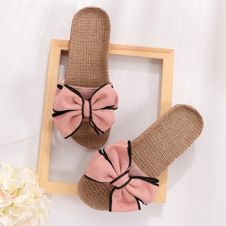 Butterfly-Knot Home Slippers Summer Cool Eva Slippers For Women Bennys Beauty World