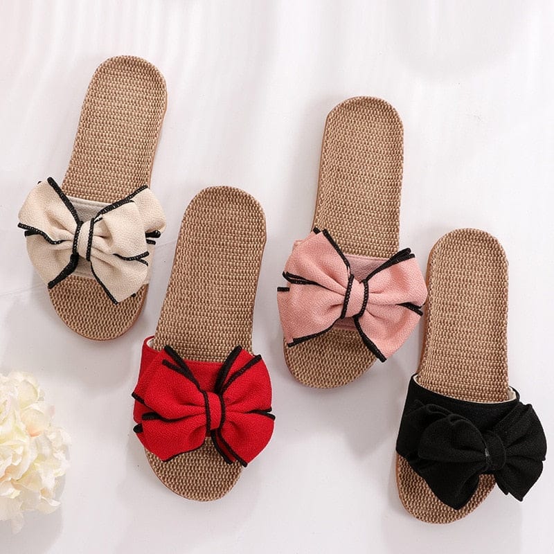 Butterfly-Knot Home Slippers Summer Cool Eva Slippers For Women Bennys Beauty World