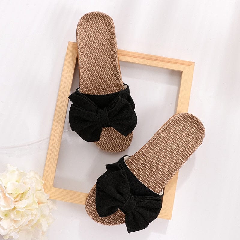 Butterfly-Knot Home Slippers Summer Cool Eva Slippers For Women Bennys Beauty World