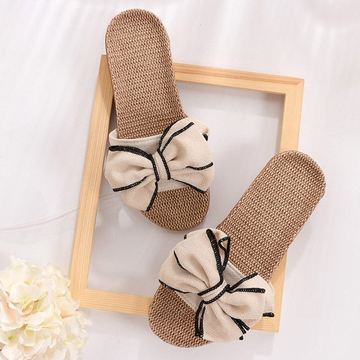 Butterfly-Knot Home Slippers Summer Cool Eva Slippers For Women Bennys Beauty World