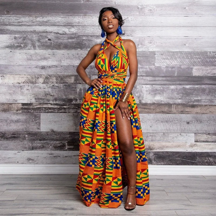 Fashion Elastic Maxi African Dresses for Women