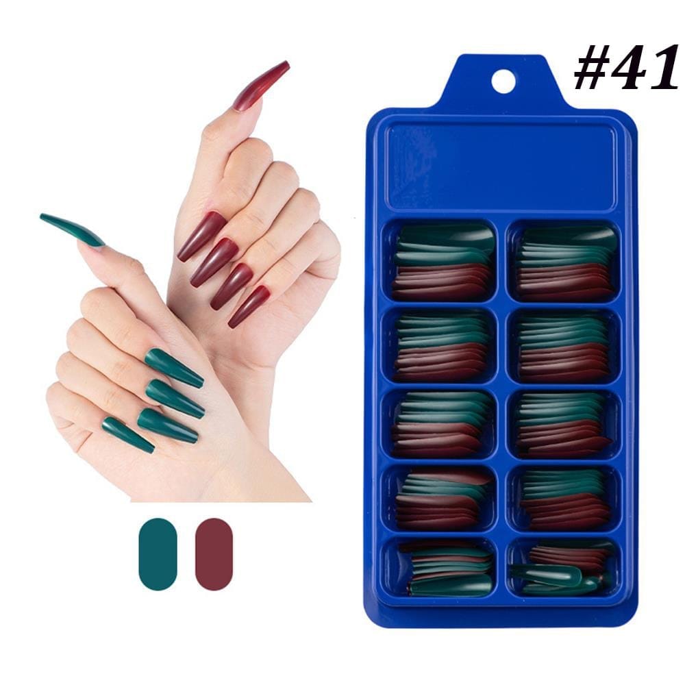 Candy Color Full Cover Matte False Fake Nails Extension False Nails Bennys Beauty World