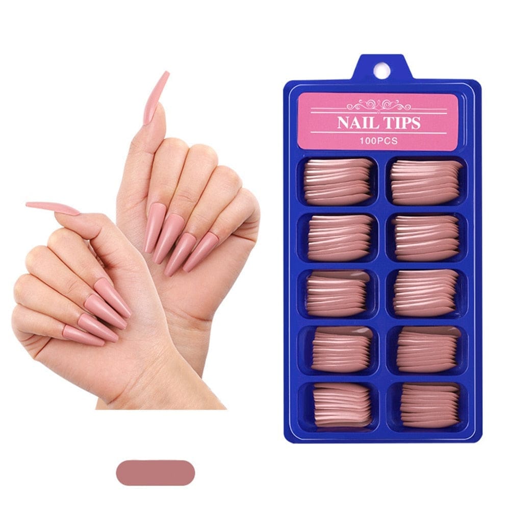 Candy Color Full Cover Matte False Fake Nails Extension False Nails Bennys Beauty World