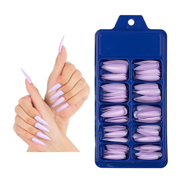 Candy Color Full Cover Matte False Fake Nails Extension False Nails Bennys Beauty World