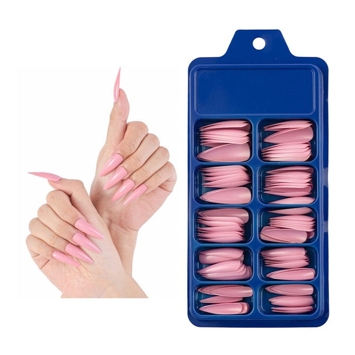 Candy Color Full Cover Matte False Fake Nails Extension False Nails Bennys Beauty World