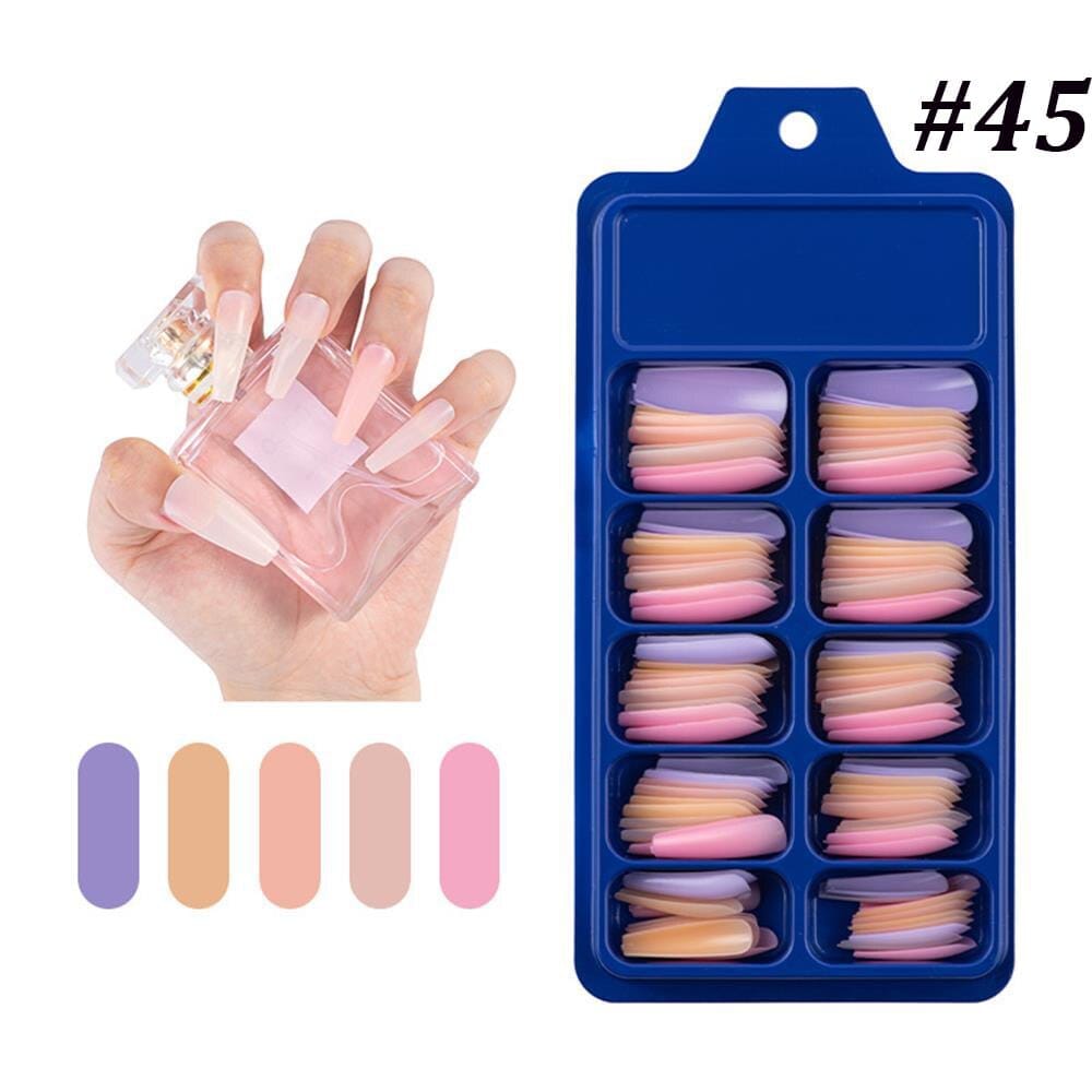 Candy Color Full Cover Matte False Fake Nails Extension False Nails Bennys Beauty World