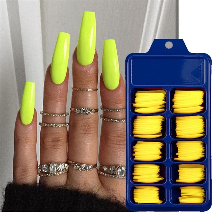 Candy Color Full Cover Matte False Fake Nails Extension False Nails Bennys Beauty World