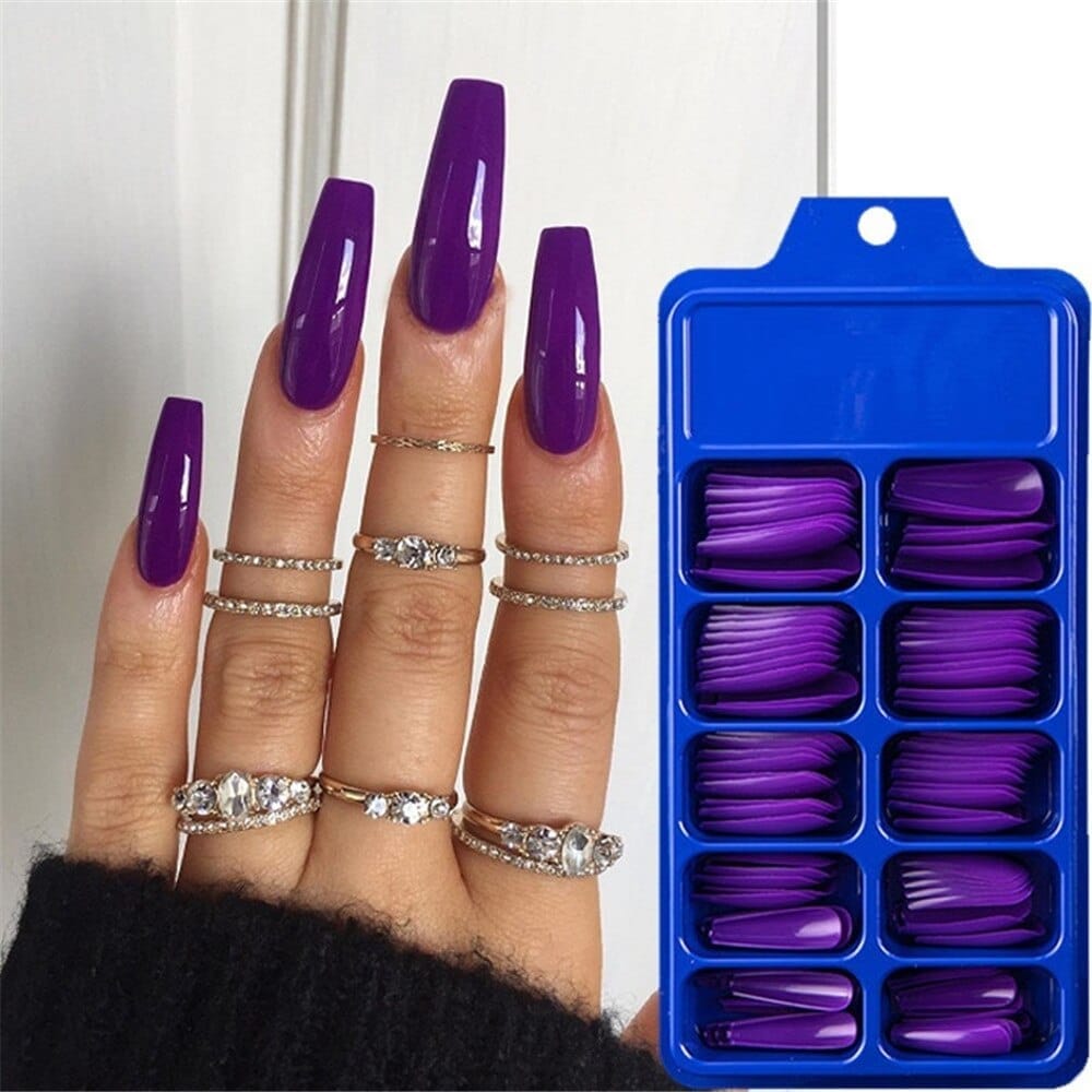 Candy Color Full Cover Matte False Fake Nails Extension False Nails Bennys Beauty World