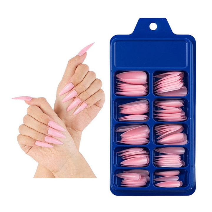 Candy Color Full Cover Matte False Fake Nails Extension False Nails Bennys Beauty World