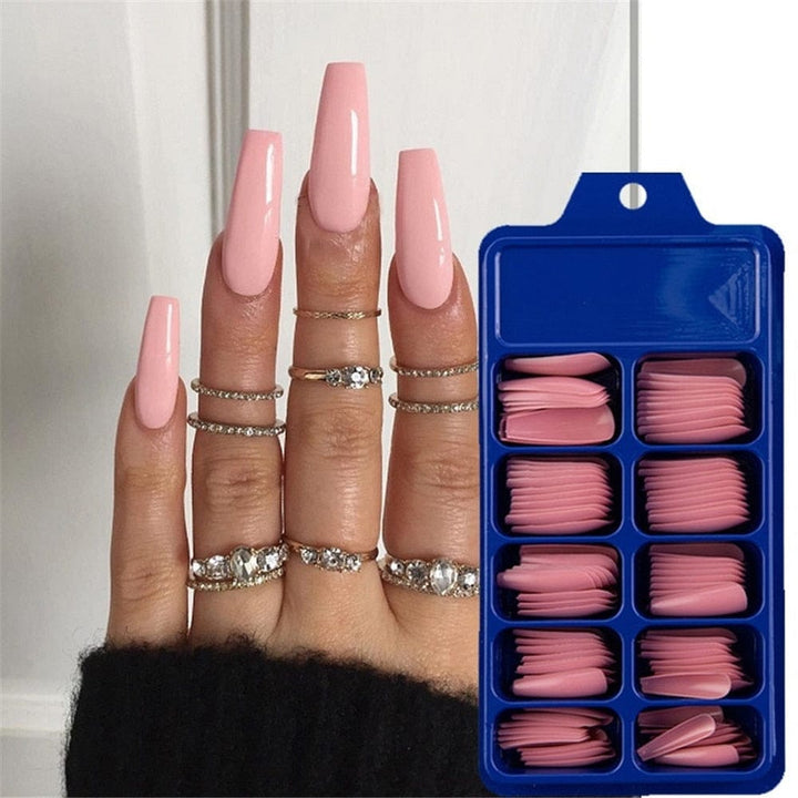 Candy Color Full Cover Matte False Fake Nails Extension False Nails Bennys Beauty World