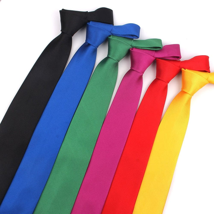 Candy Color Ties For Men  Polyester Classic Neckties Bennys Beauty World