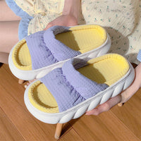 Candy Colored Cotton And Hemp Slippers For Home Use In Leisure Room BENNYS 