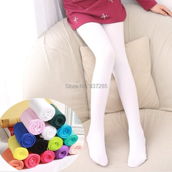 Candy color children tights  for baby girls kids cute velvet pantyhose Bennys Beauty World