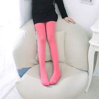 Candy color children tights  for baby girls kids cute velvet pantyhose Bennys Beauty World